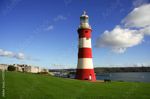 Plymouth, Lighthouse, England photo