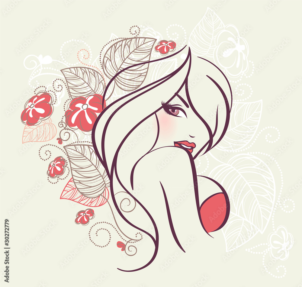 Beauty floral woman Beauty floral woman
