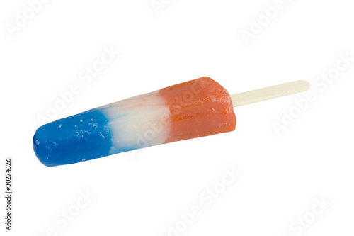 red white and blue popsicle photo