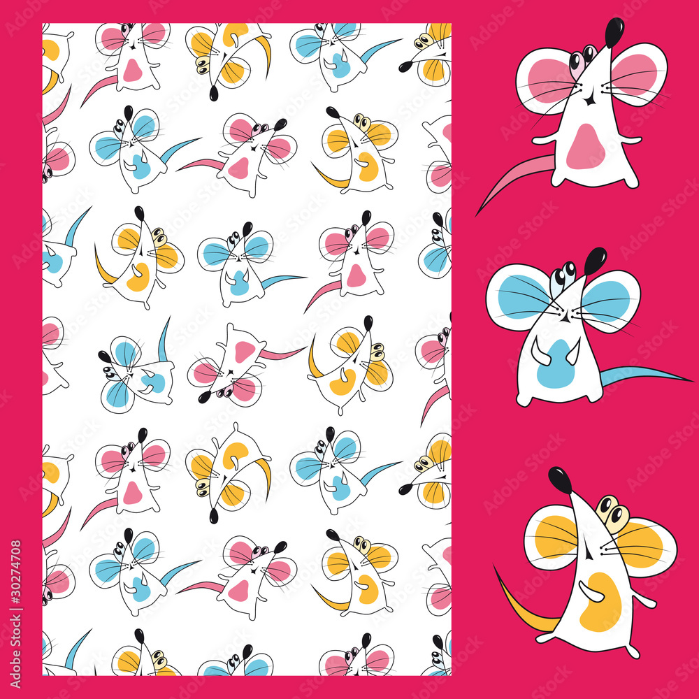 seamless pattern - mouse seamless pattern - mouse