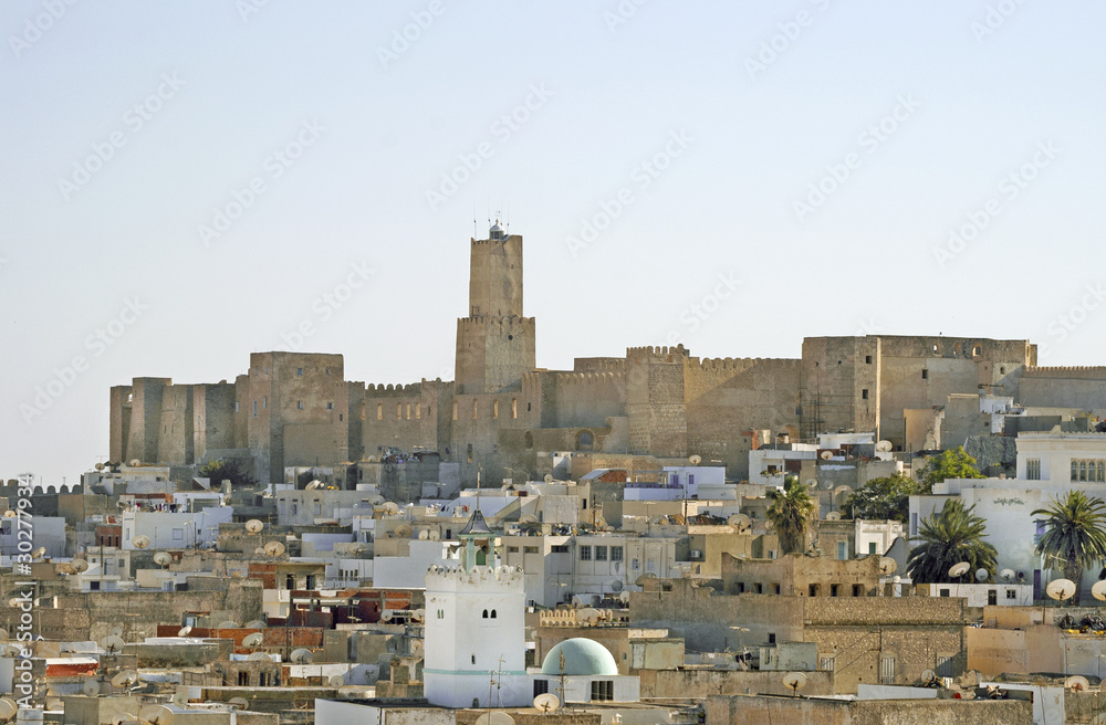 Kind on the city of Sousse from the Big Mosque, Tunis