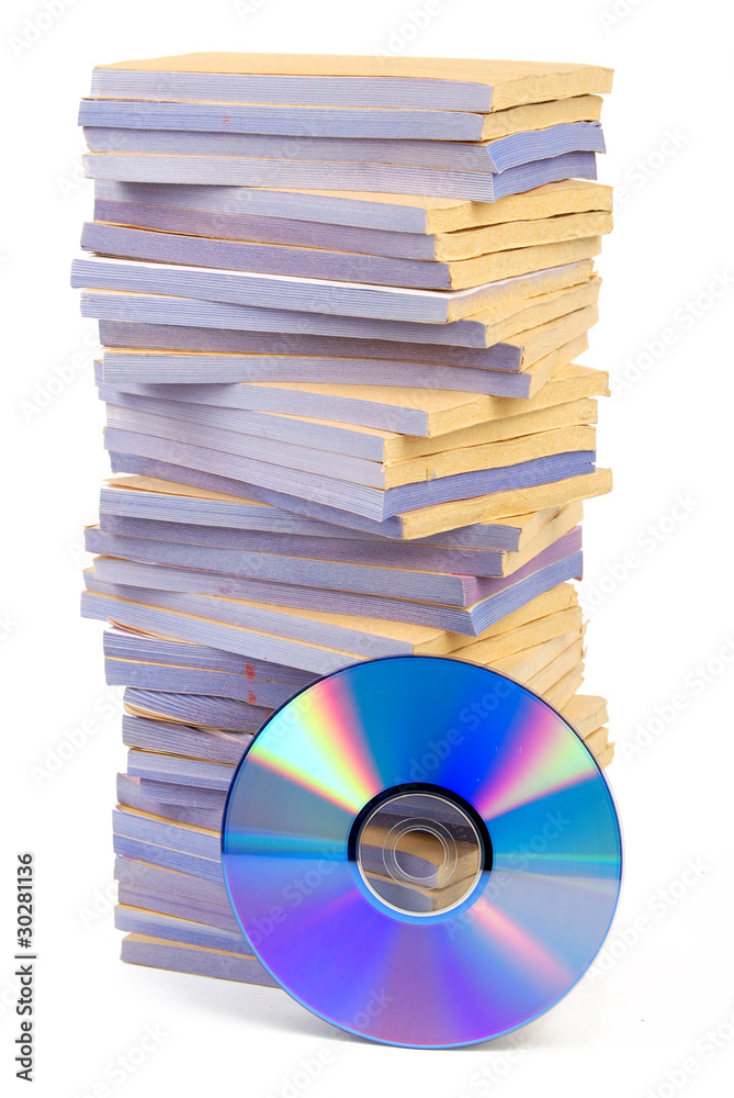 Fototapeta premium Documents and DVD