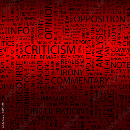 CRITICISM.   Illustration with different association terms.