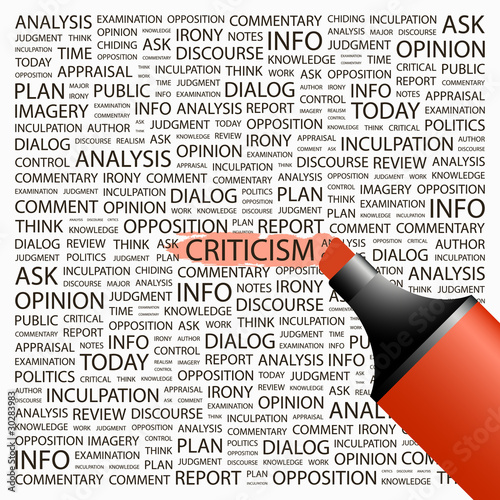 CRITICISM. Highlighter over different association terms.