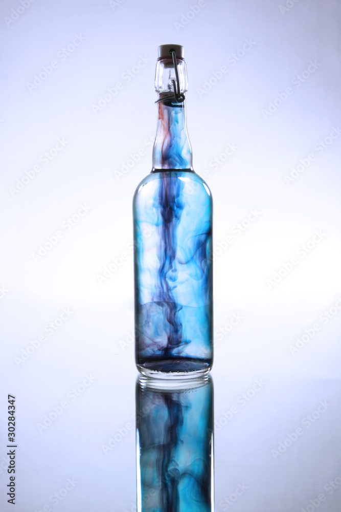 Bottle with deliberate vignetting Bottle with deliberate vignetting