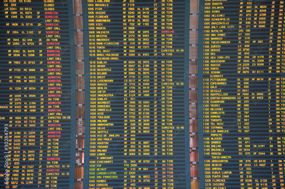 Fototapeta premium Departures in Airport