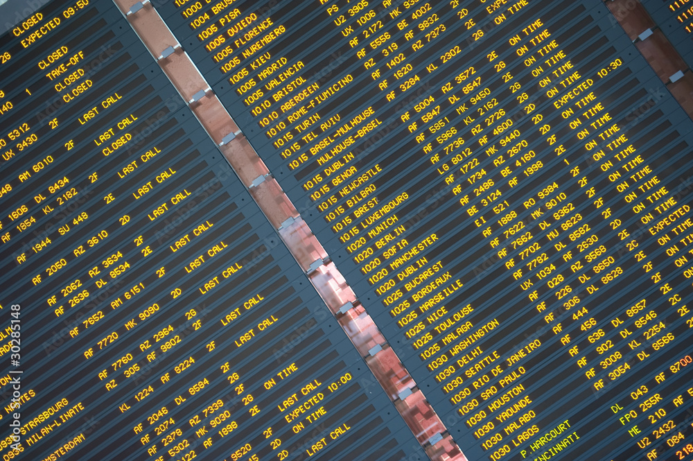Fototapeta premium Departures in Airport