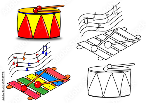 Coloring Book-Musical Instruments