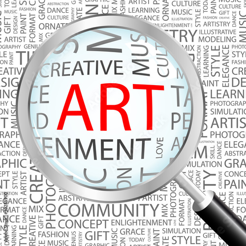 ART. Illustration with different association terms.