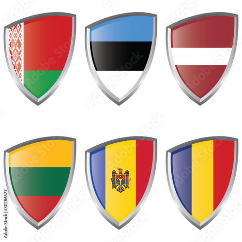Free Download East 2 Europe Shield Flag - GFXLoad