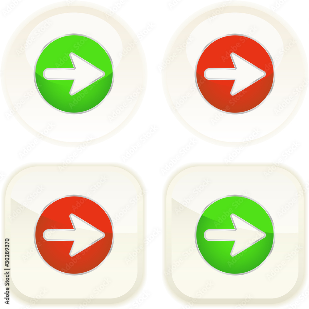 Arrow. Button set. Arrow. Button set.