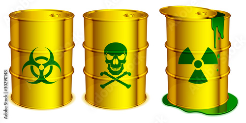 Toxic barrels.