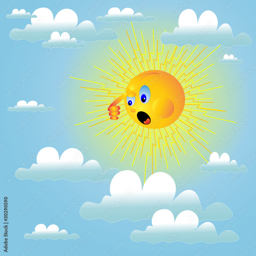 Fototapeta premium солнце на небе