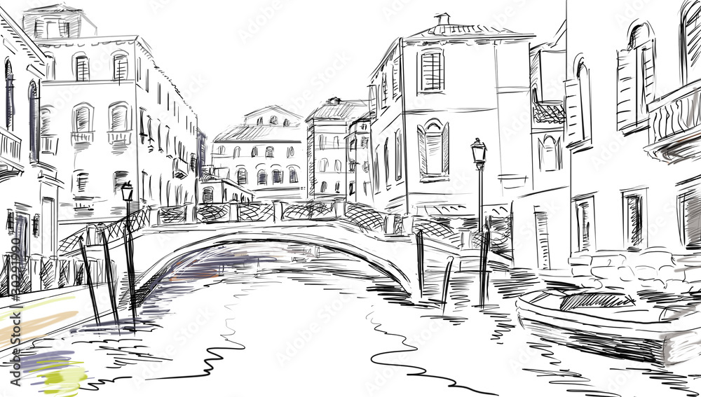 Obraz premium Venice illustration