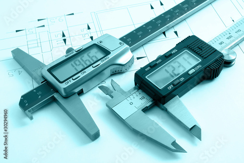 Mechanical scheme and calipers photo
