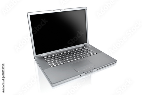 Wallpaper Mural a silver laptop on a white background Torontodigital.ca