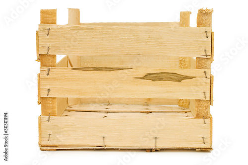 Fototapeta Naklejka Na Ścianę i Meble -  Wooden box isolated on a white background