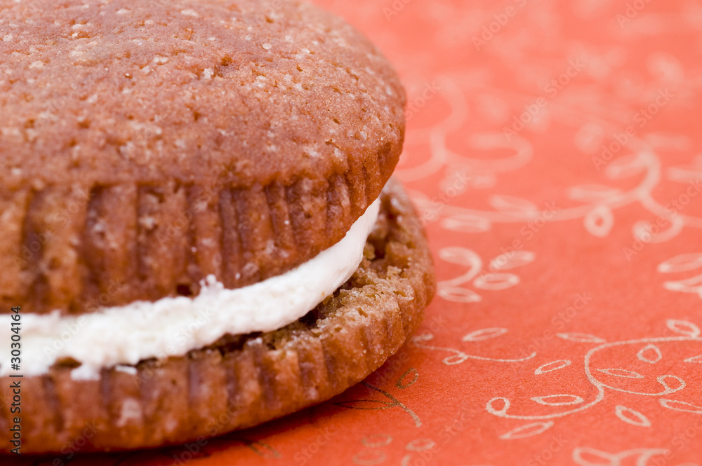 Fotografie Whoopie Pie on Textured Background