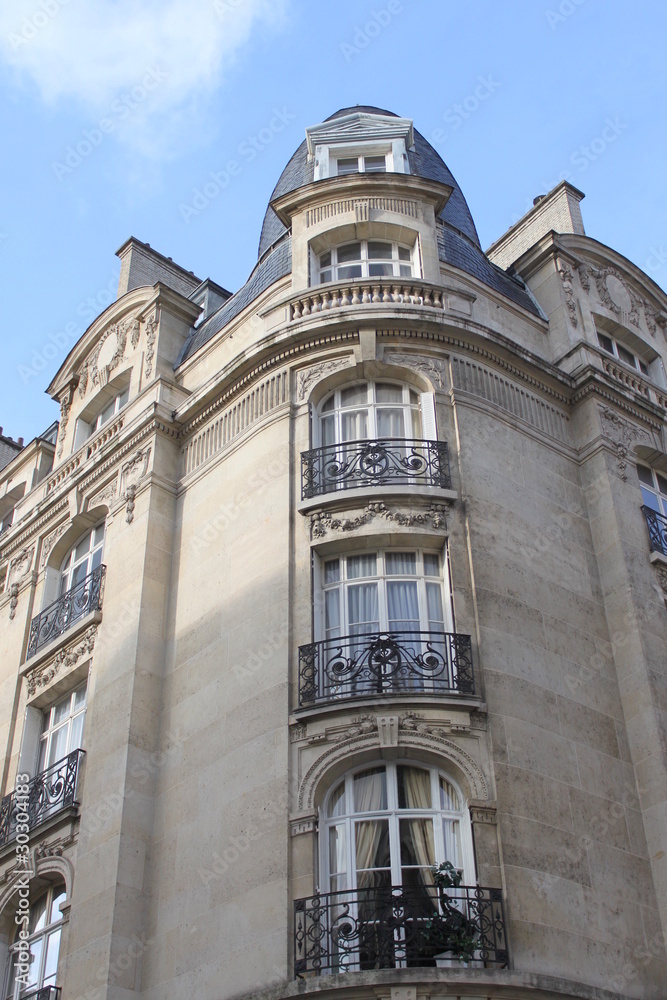 Obraz premium Immeuble du quartier d'Auteuil à Paris