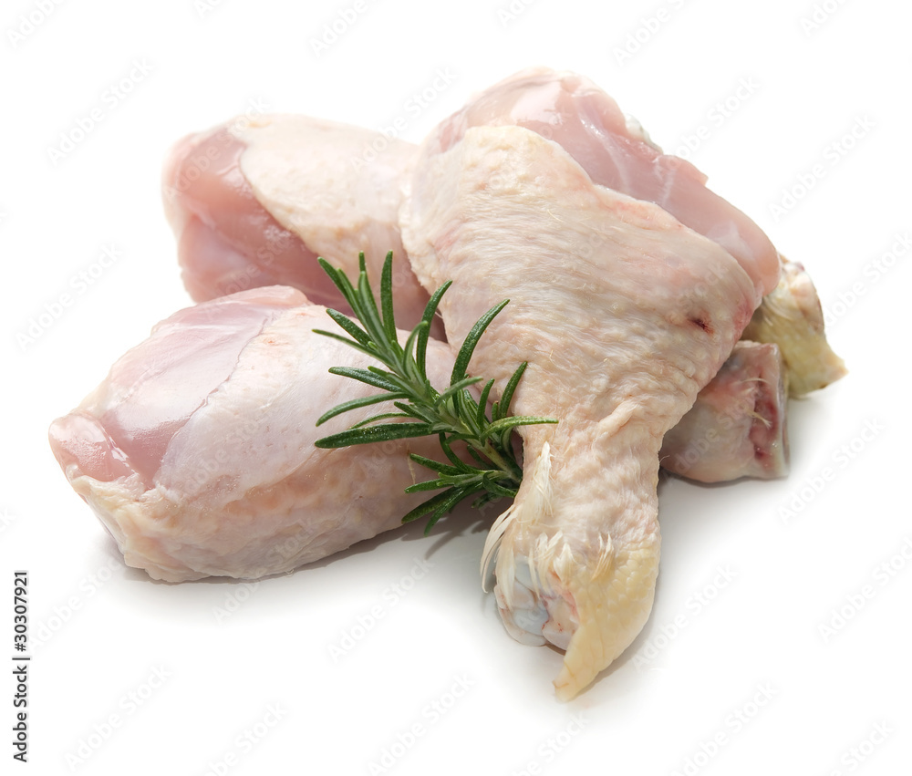 Foto cosce di pollo