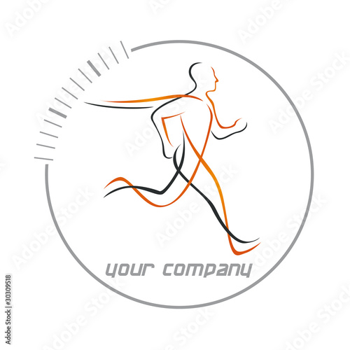 logo sport, running club