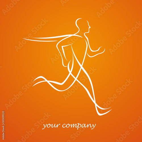 logo sport, running club