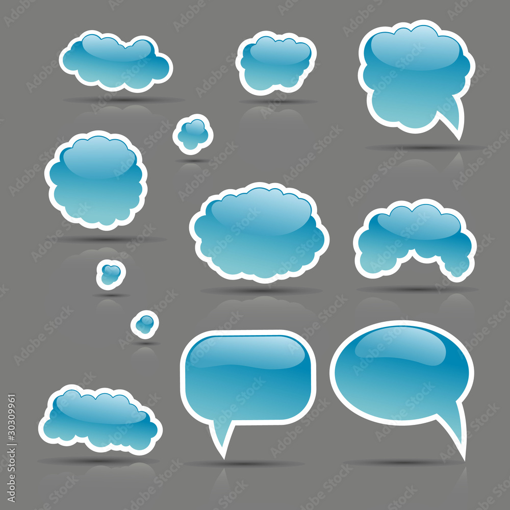 Glare vector bubbles set Glare vector bubbles set