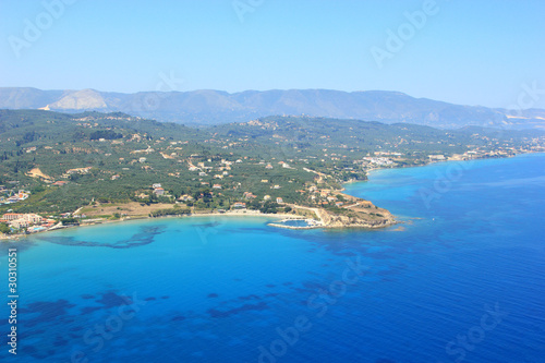 Aerial view on Zakynthos Greece © Netfalls