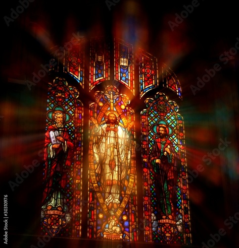 Stained Glass window of Jesus