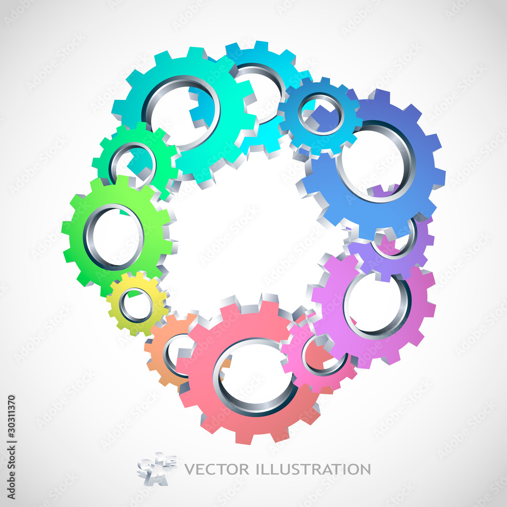 Vector gear background. Abstract illustration. Vector gear background. Abstract illustration.