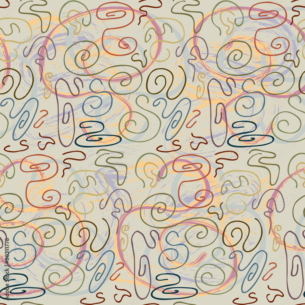 Seamless Squiggly Pattern Seamless Squiggly Pattern
