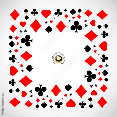 Vector gambling composition. Abstract background.