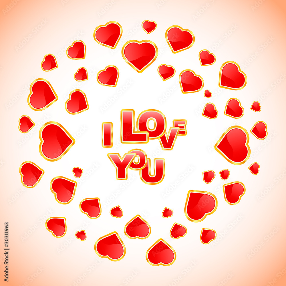 Love message. Vector illustration. Love message. Vector illustration.