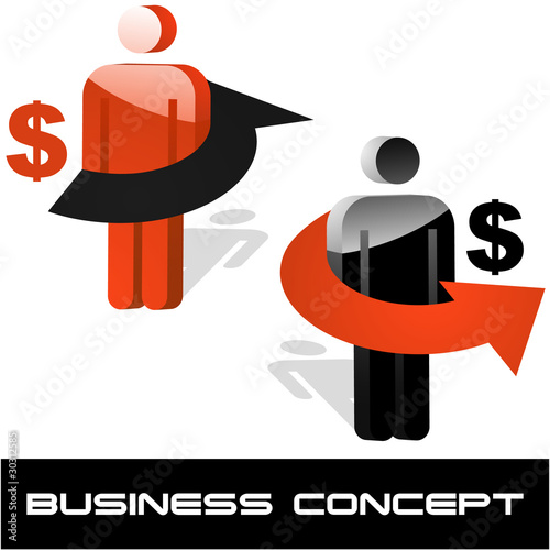 Business concept. Vector illustration.