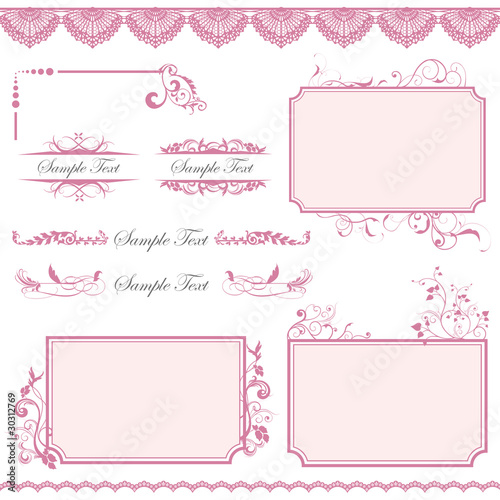 frame set pink