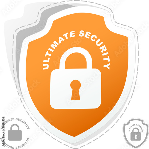 ULTIMATE SECURITY. Vector illustration.