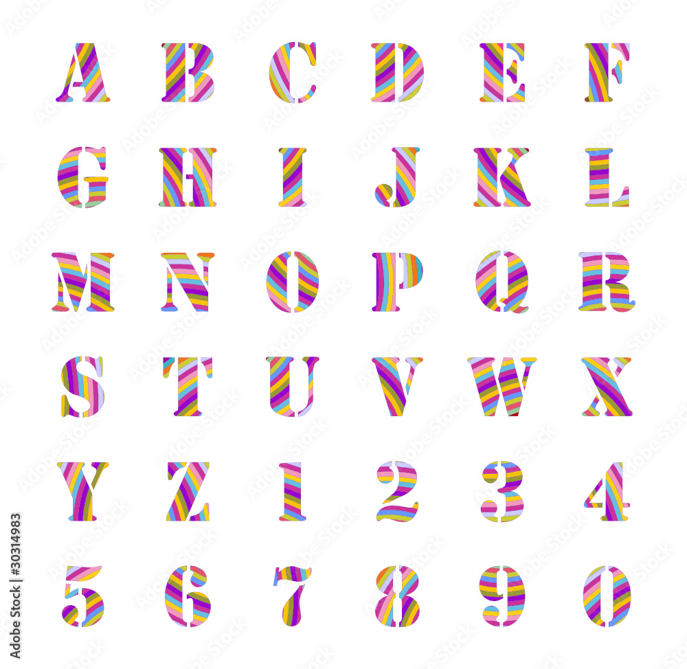 colorful alphabet colorful alphabet