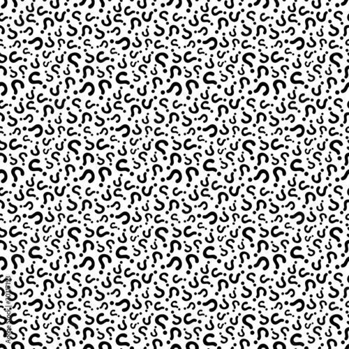 Seamless background with question.