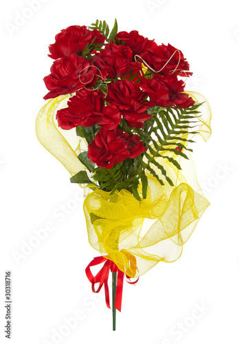 Fascio di rose rosse photo