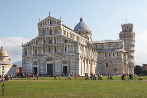 Italy, Pisa. The Cathedral and the Leaning Tower