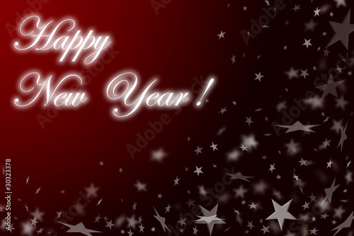 New Year's red background.