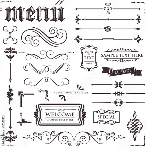 design elements & page decoration set 2