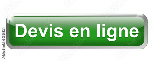 devis en ligne sur bouton métal rectangle vert