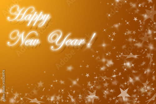 Gold background with stars.