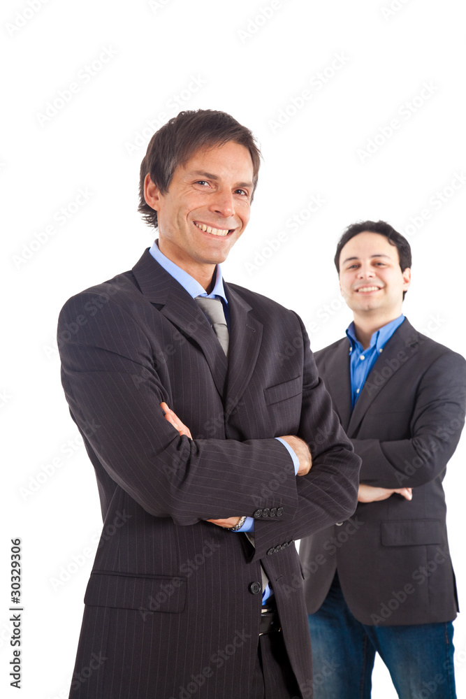 Two businessman isolated on white Two businessman isolated on white