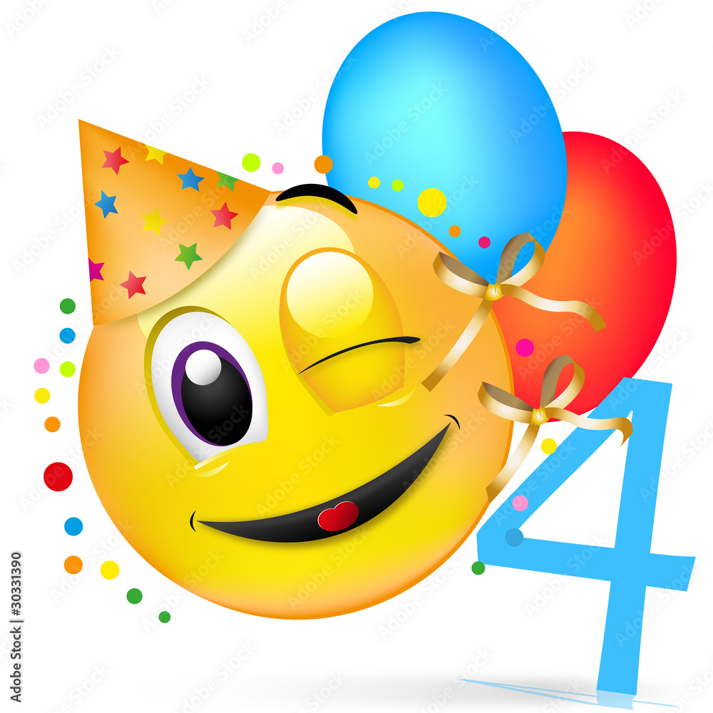 mein vierter geburtstag Adobe Stock