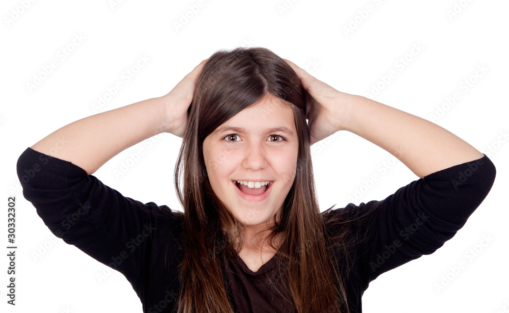 Surprised preteen girl Surprised preteen girl