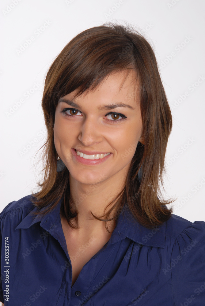 young attractive smiling woman young attractive smiling woman