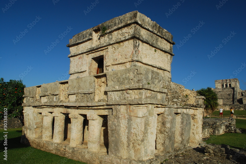 Temple des fresques, ruines maya de Tulum Temple des fresques, ruines maya de Tulum