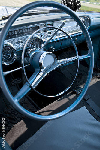 Vintage car dashboard © imageegami
